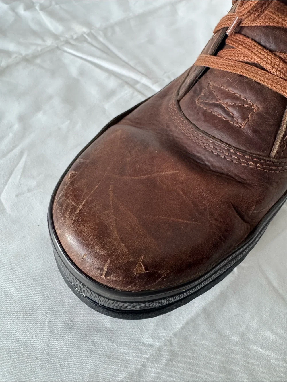 Sorel Men's Brown Leather and Suede Lace-Up Boots Size 12